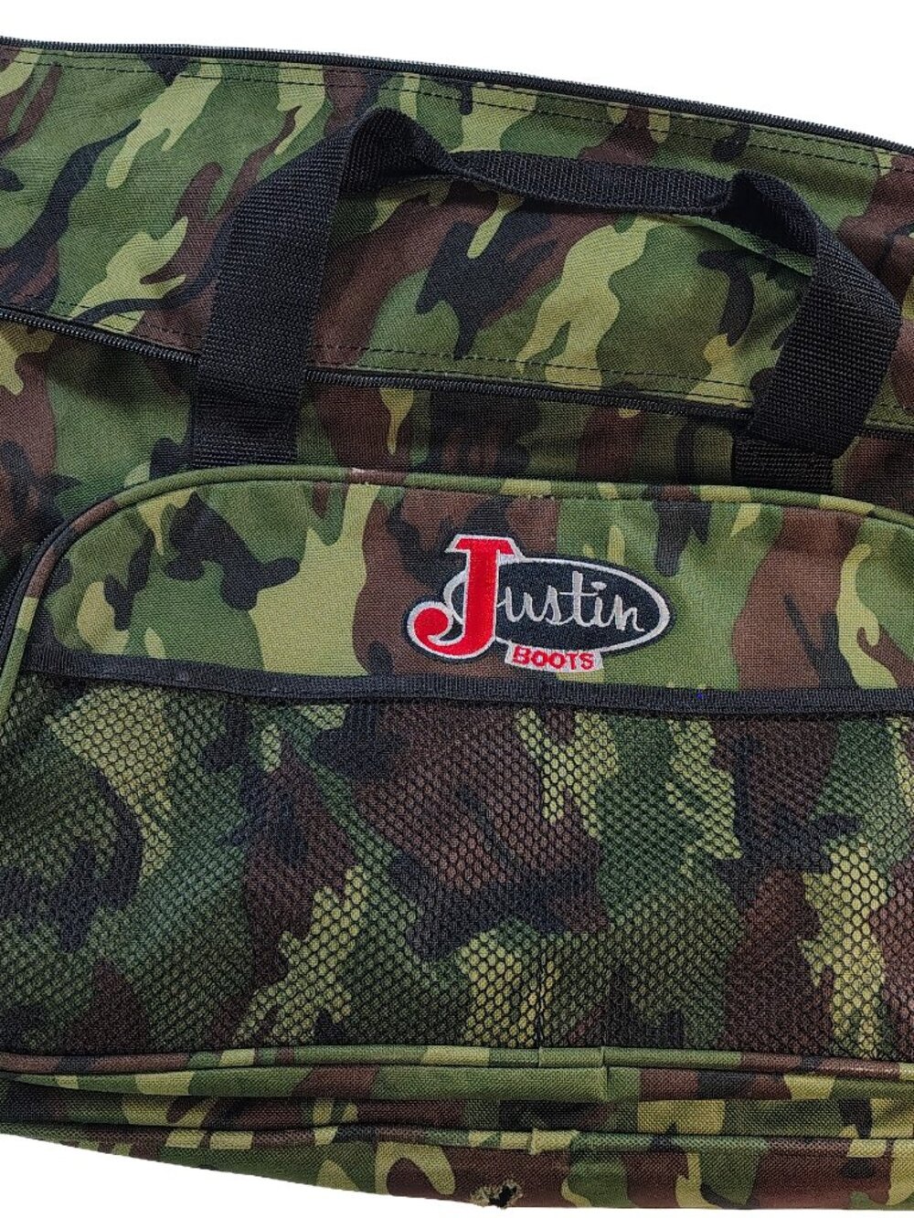 Medium Sized Camo Justin Boots Carrying Bag